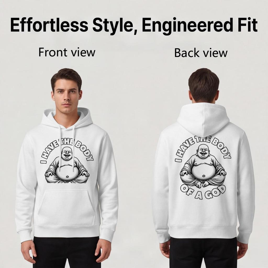 Men's Polyester Hoodie - Minimalist Design, Soft & Comfortable Fabric, Relaxed Fit, Versatile Casual Daily Fashion for Men