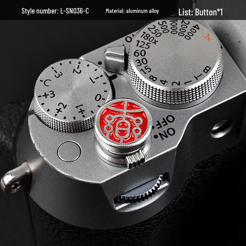 Hot Shoe Cover & Shutter Button Cap for Fujifilm XT50, X100VI, XT30 II, XM5, Nikon ZF Cameras