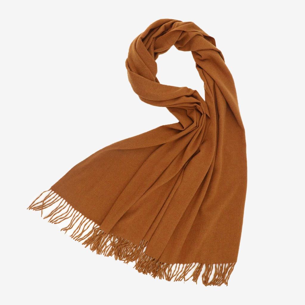2025 Autumn/Winter New Women'S Solid Color Imitation Cashmere Scarf, High End And Versatile Scarf, Fashionable Thickened Men'S Tassel Shawl