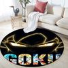 Son Goku pattern round rug,Carpet Rug for Living Room Bedroom Playroom ,Non-slip Floor Mat,Holiday Gifts and Birthday Gifts.