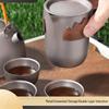 ZHOUYUEHENGSHENG Pure Titanium Portable Kung Fu Tea Set