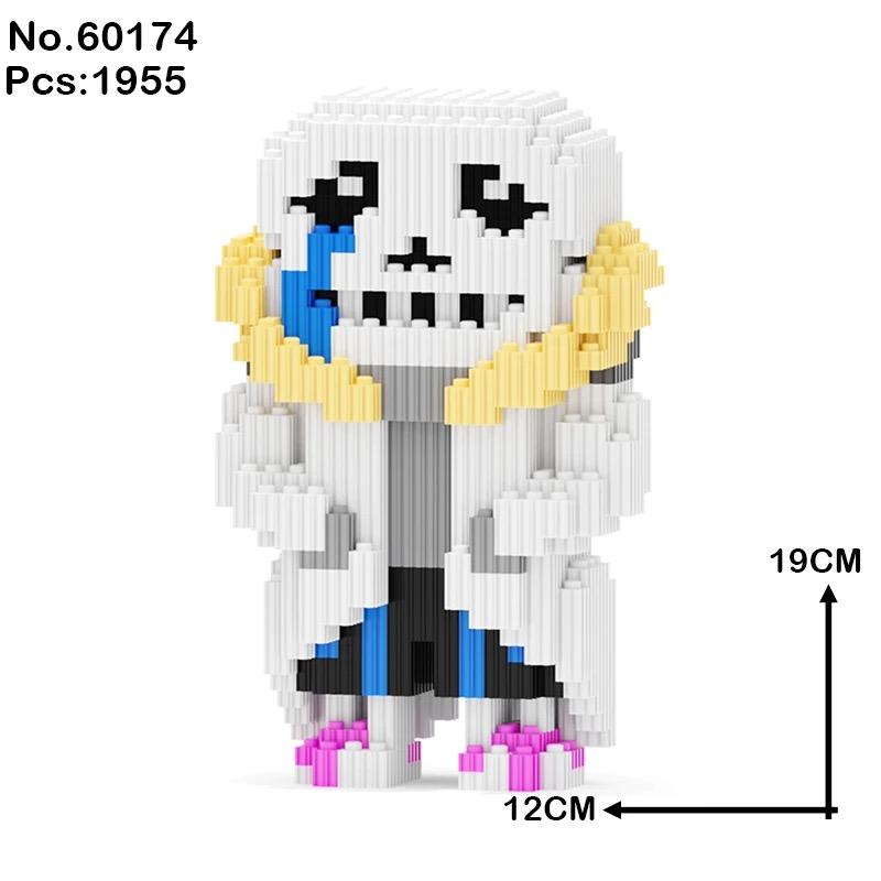 Конструктор Undertale Скелет Чара Фриск Санс Папирус Монстр Кукла ABS Магические DIY Блоки Игрушки Рождественские Подарки на День Рождения