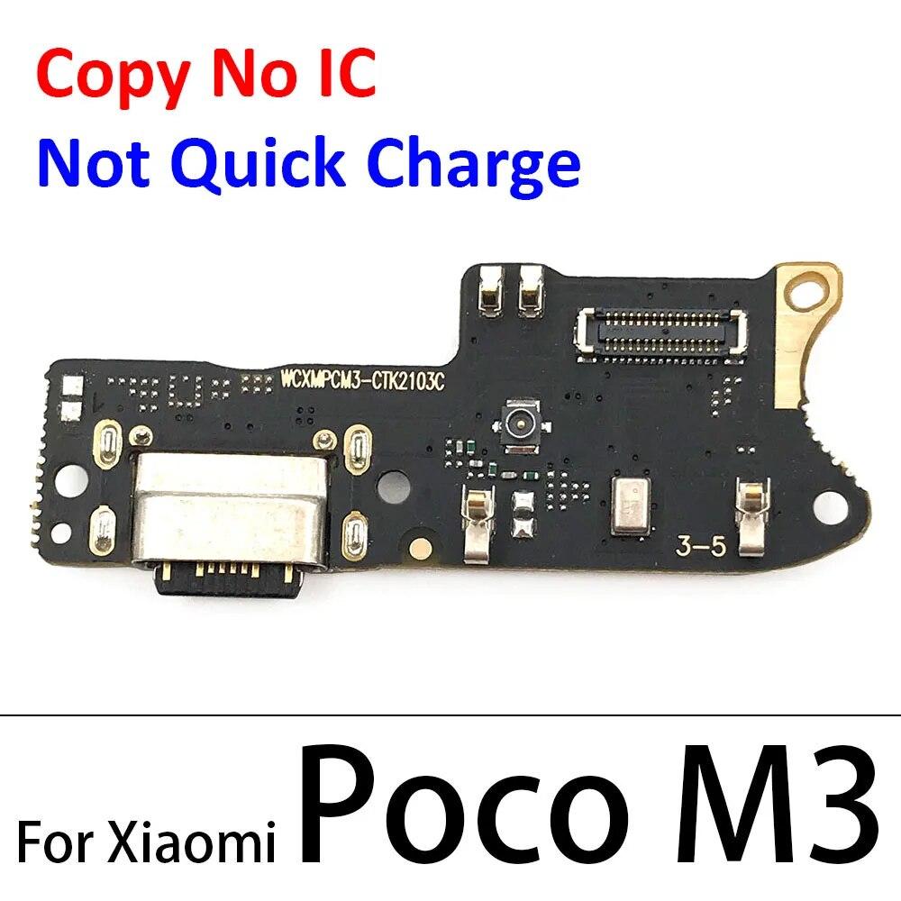 Шлейф зарядной платы для моделей Xiaomi Poco с USB-портом и микрофоном