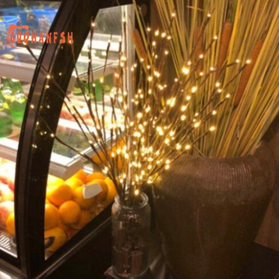 Рождественские 20 светодиодов ивовая ветвь лампы, гирлянда, украшение для свадебной вечеринки и елки