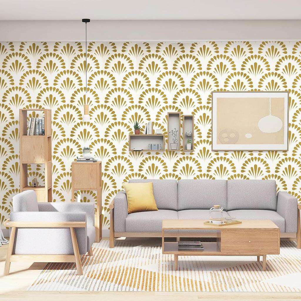 Черно-белые современные обои Декоративные настенные Съемные Самоклеящиеся Лепестковый узор Геометрическая Контактная бумага ПВХ наклейка