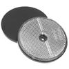 Baluue 2 Round Reflector Trailer Plastic Silver