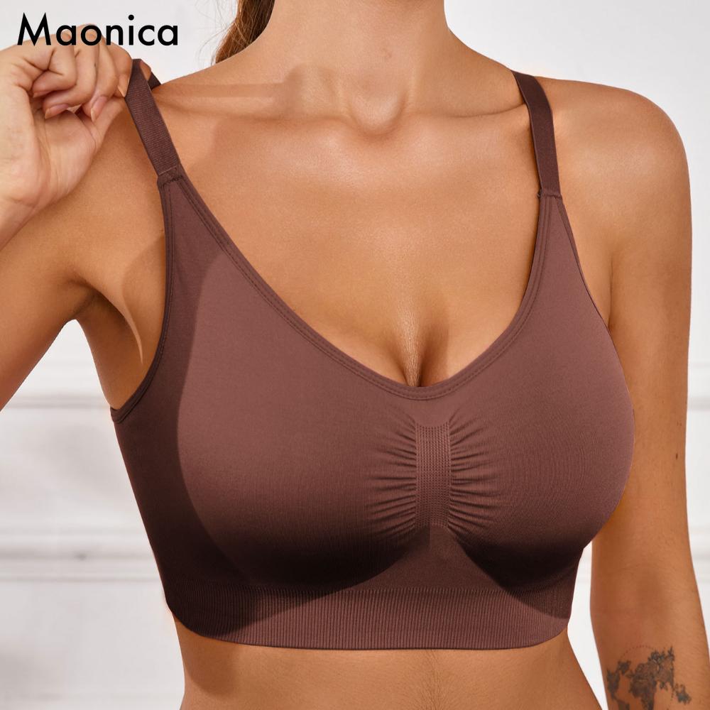 Европейский размер CDE чашка новый бесшовный спортивный бюстгальтер майка для йоги жилет удобный топ нижнее белье M-2XL Plus