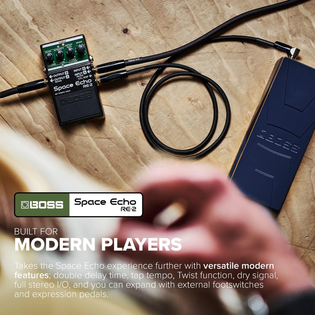 BOSS Space Echo Space Echo Echo Delay Reverb Guitar Effector RE-2