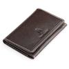 Итальянская кожаная визитница из коровьей кожи шоколадного цвета [Hushpuppy]
