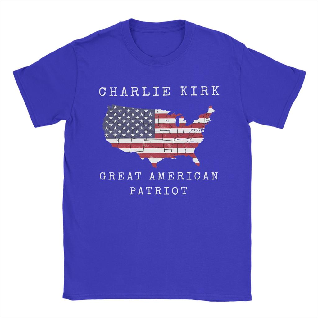 Oversized T Shirt Summer Charlie Kirk Novelty T-Shirts  Cotton Tshirt for Men's Y2K Classic Pattern Short Sleeve Clothes