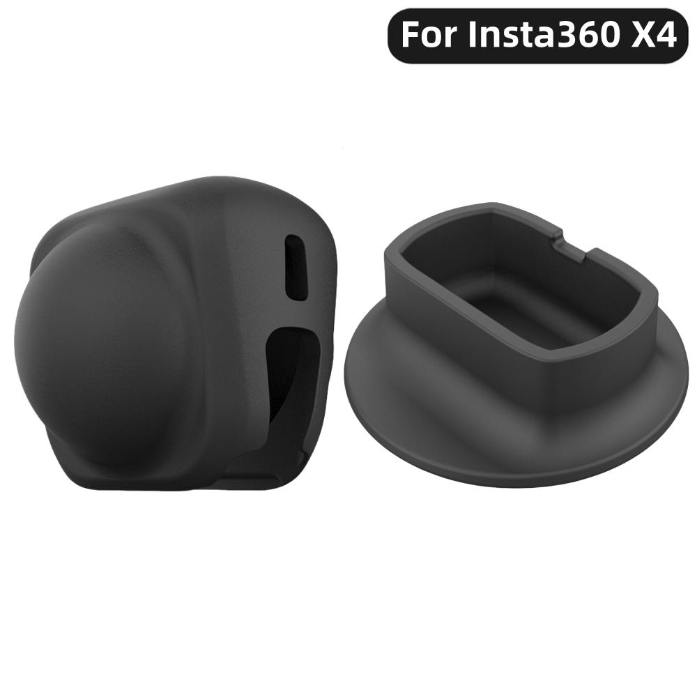 Silicone Desktop Base Holder Lens Cover For Insta360 X4 Fixed Desktop Stand Base For Insta360 X4 Mount Camera Accessories