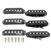 Wilkinson High Output Ceramic Single Pickups for Stratocaster Electric Guitars, Black (Set of 3)