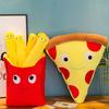 Cartoon Simulation Pizza French Fries Design Sofa Pillow Cushion Children's Toy Birthday Gift
