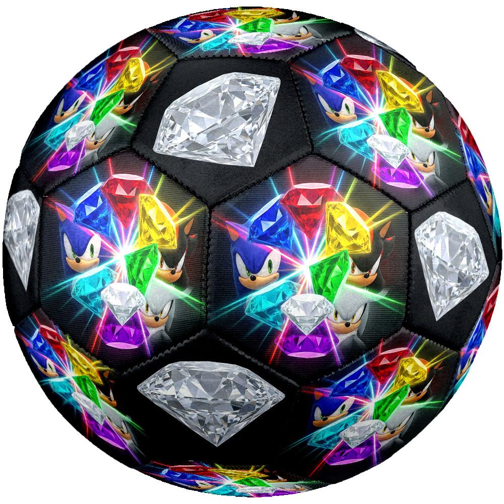 1pc Sonic the Hedgehog Soccer Ball Size 5 Indoor Soccer Ball Fashion Colorful Backyard Game - Great For Sports Fans Gift HE60
