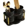 Chopstick Holder with Drainage Holes 2 Grids Large Caliber Orderly Kitchen Chopstick Case Shelf Dining Room Utensil