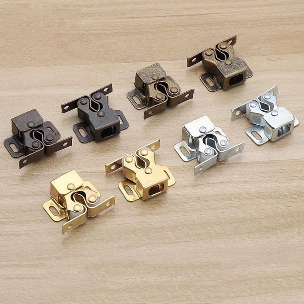 2SET Wardrobe Screws Hardware Magnet Closer Damper Buffer Cabinet Catches Door Stopper