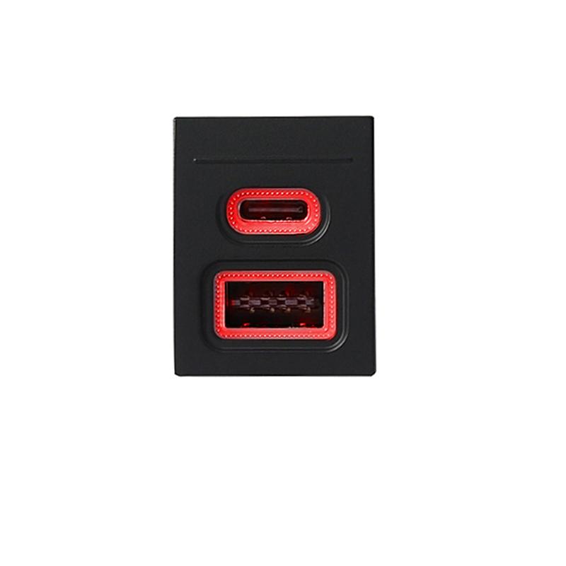 For Volkswagen Polo 2004-2009 car charger PD quick charge QC3.0 double quick charge TYPEC Charging Outlet Power Adapter Phone