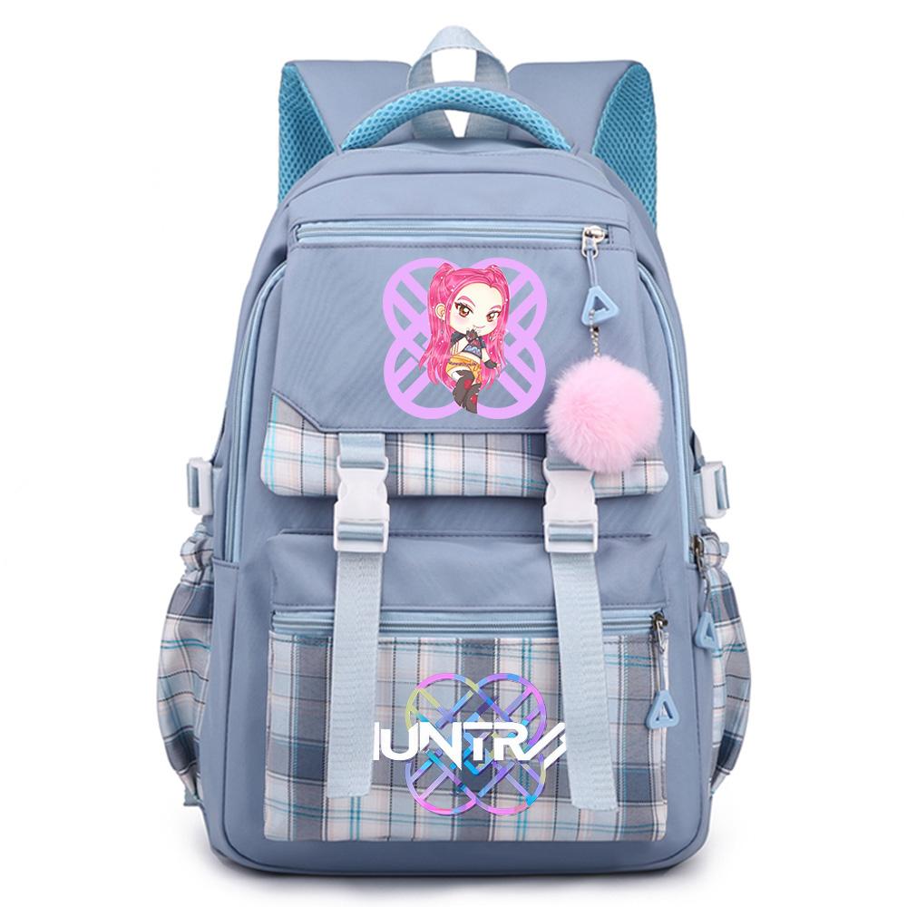 Anime Cartoon K-Pop Printed Large Capacity Backpack for Teenger Student Girl Boy Schoolbag Bookbag Kid Gift Women Waterproof Travel Bag Mochila