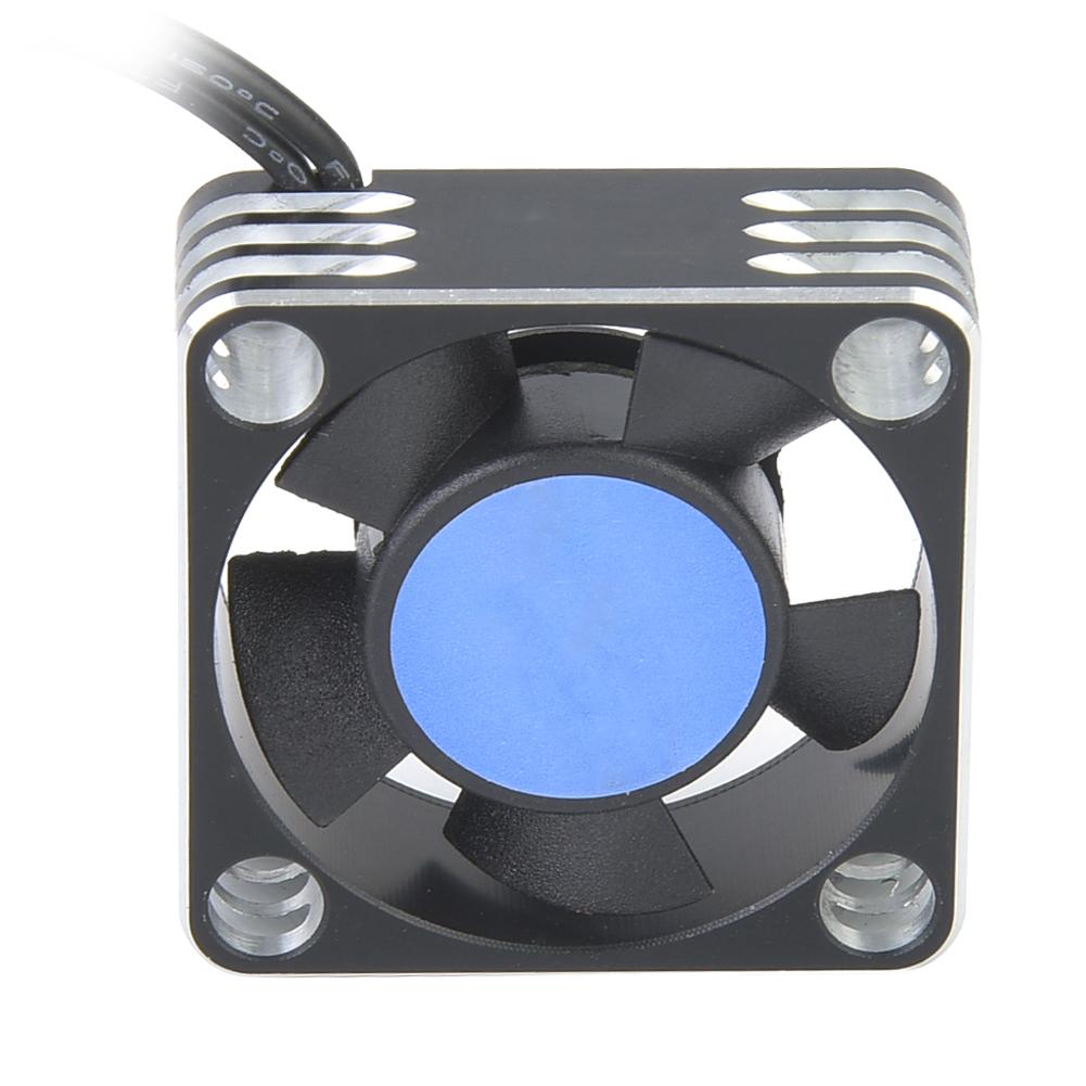 Metal 504 Motor ESC Cooling Fan Heat Sink RC Car Accessory Upgrade Parts (Orange Black)