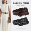New Piercing-free Braided Belt Women's Decorative Suit Dress Waist-hugging Retro Belt Women's Style