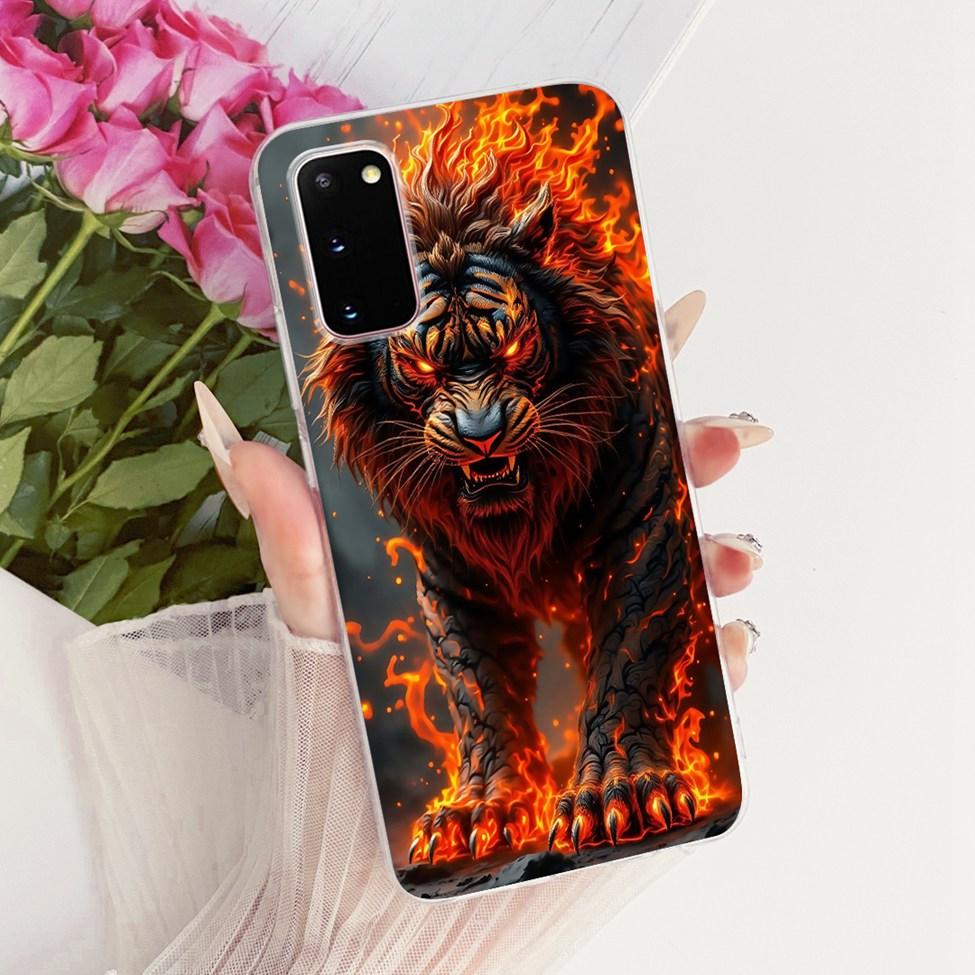 For Samsung S20 Clear Case Cute Cat Fashion Butterfly Funny Painted Funda For Samsung Galaxy S20 SM-G980 SM-G980F Phone Casing