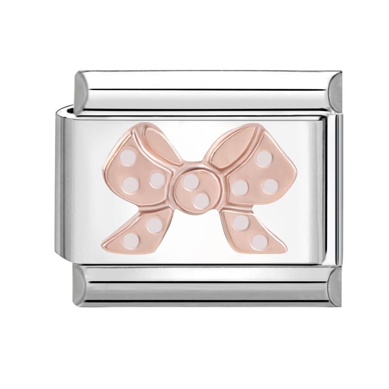 Модные цветы Глаза дьявола Сердце Бабочка Вишня Итальянские шармы из нержавеющей стали Подходят для браслета 9 мм Циркон DIY Изготовление Подарки