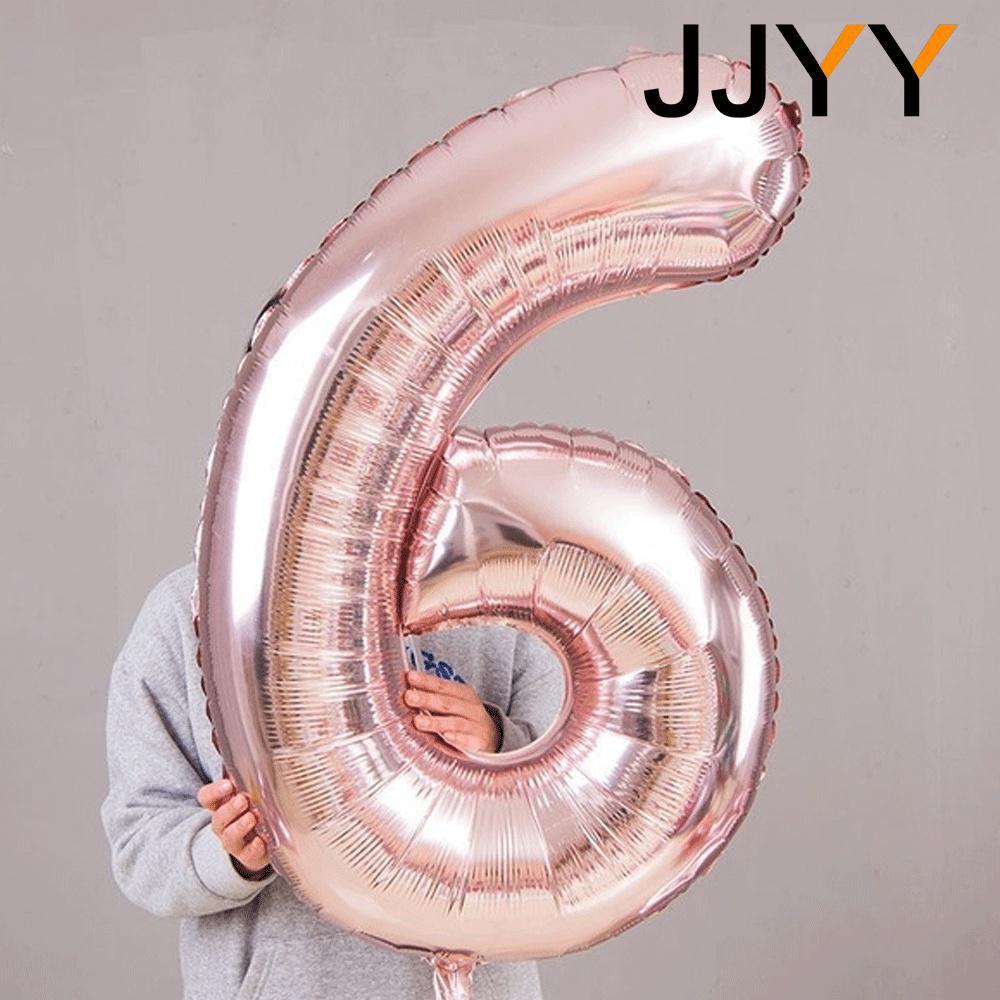 Foil Numbered Balloons 0-9 Balloons Birthday Wedding Birthday Decorations Supplies Anniversary Gift Party Decoration 32Inch 1PC 5