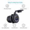 3.0&2.4A Waterproof Dual USB Port Charger Socket Outlet 12V LED for Car Vehicle