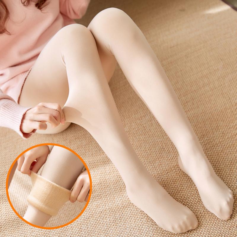 200 г утолщенные женские осенне-зимние цельные брюки, бархатные утолщенные брюки из искусственного нейлона, теплые брюки, верхняя одежда, колготки