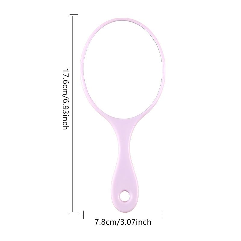 Handheld Makeup Mirror Round Makeup Vanity Mirror With Handle Hand Mirror Spa Salon Compact Mirrors Cosmetic Mirrors For Women