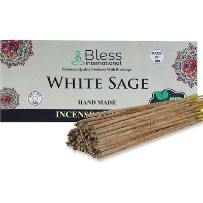 Благовония Bless-White-Sage-Incense-Sticks 100%-Natural-Handmade-Hand-Omked-Incense-Sticks Organic-Free-Chemicals-for-Purification-Relaxation-Positivity