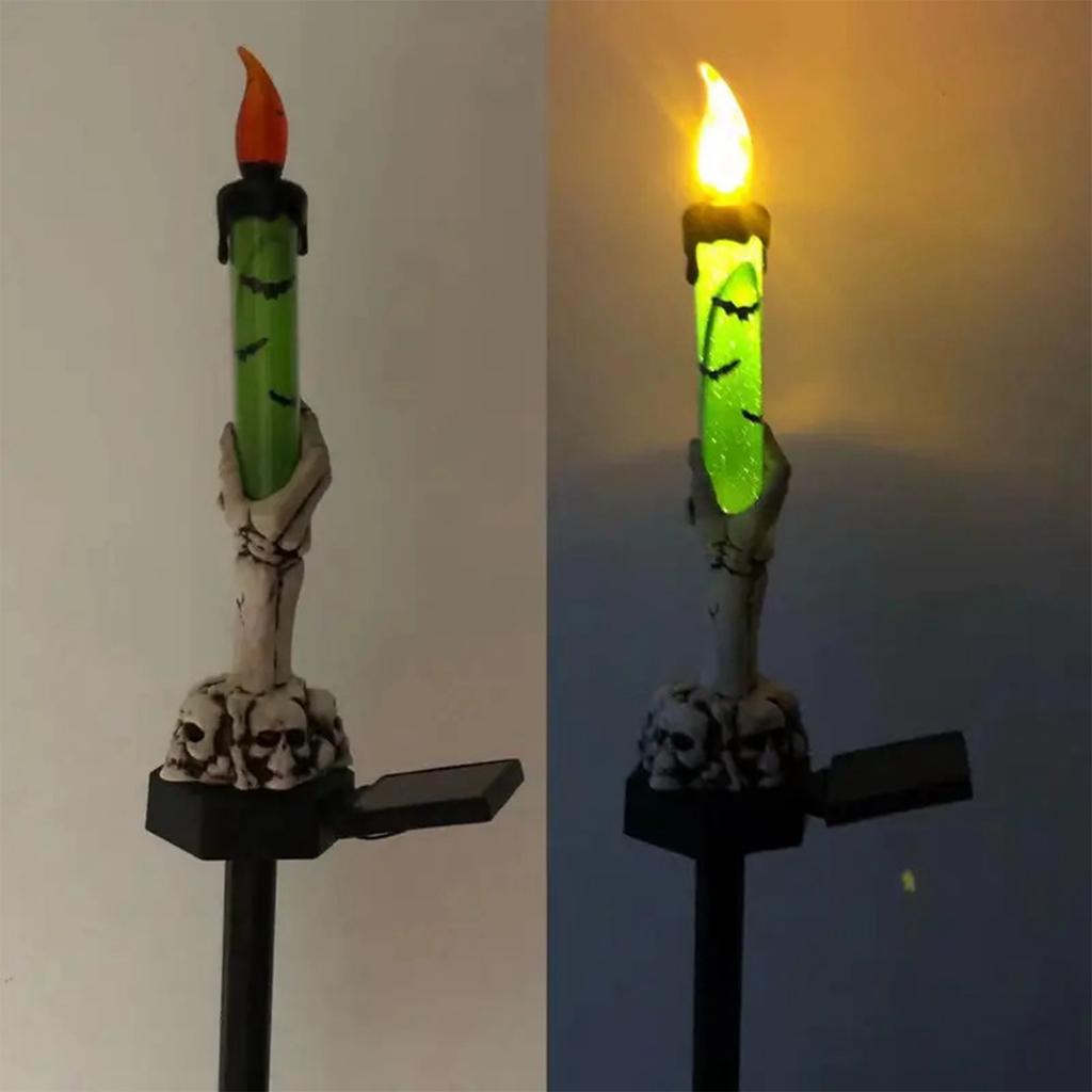 Halloween Solar Skeleton Hand Lighting Lamp, Festival Party Decoration, Outdoor Waterproof Garden Lamp.