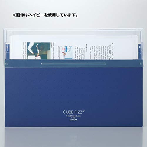LIHIT LAB A6024-8 Футляр для документов Конгресс-футляр A4 Cube Fizz Blue Opaque