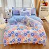 Flower Botanical Duvet Cover Set 3pcs Floral Bedding Set for Kids and Adults Comforter Covers Pillowcases, Washable Home Textil