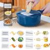 Nine-in-one Vegetable Cutter Multi-functional Carrot and Potato Manual Shredding and Slicing Machine Salad Utensils Kitchen Tool
