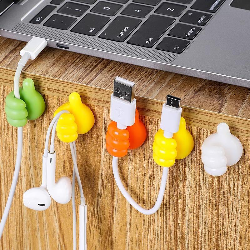 Зажим для большого пальца: Органайзер для кабелей с прочным клеем для спальни — решение для хранения проводов без проколов