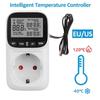 High-precision LCD Digital Smart Thermostat Temperature Control Switch Controller Fish Tank Pet Heating Home Thermostat Socket with Timer Sensor