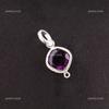 Cushion Natural African Amethyst 925 Sterling Silver February Birth New Pendant PP-11-4