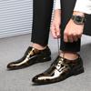 Man Formal Shoes Men Floral Pattern Leather Luxury Fashion Groom Wedding Men Oxford Dress Office Men Dress Brand High Quality