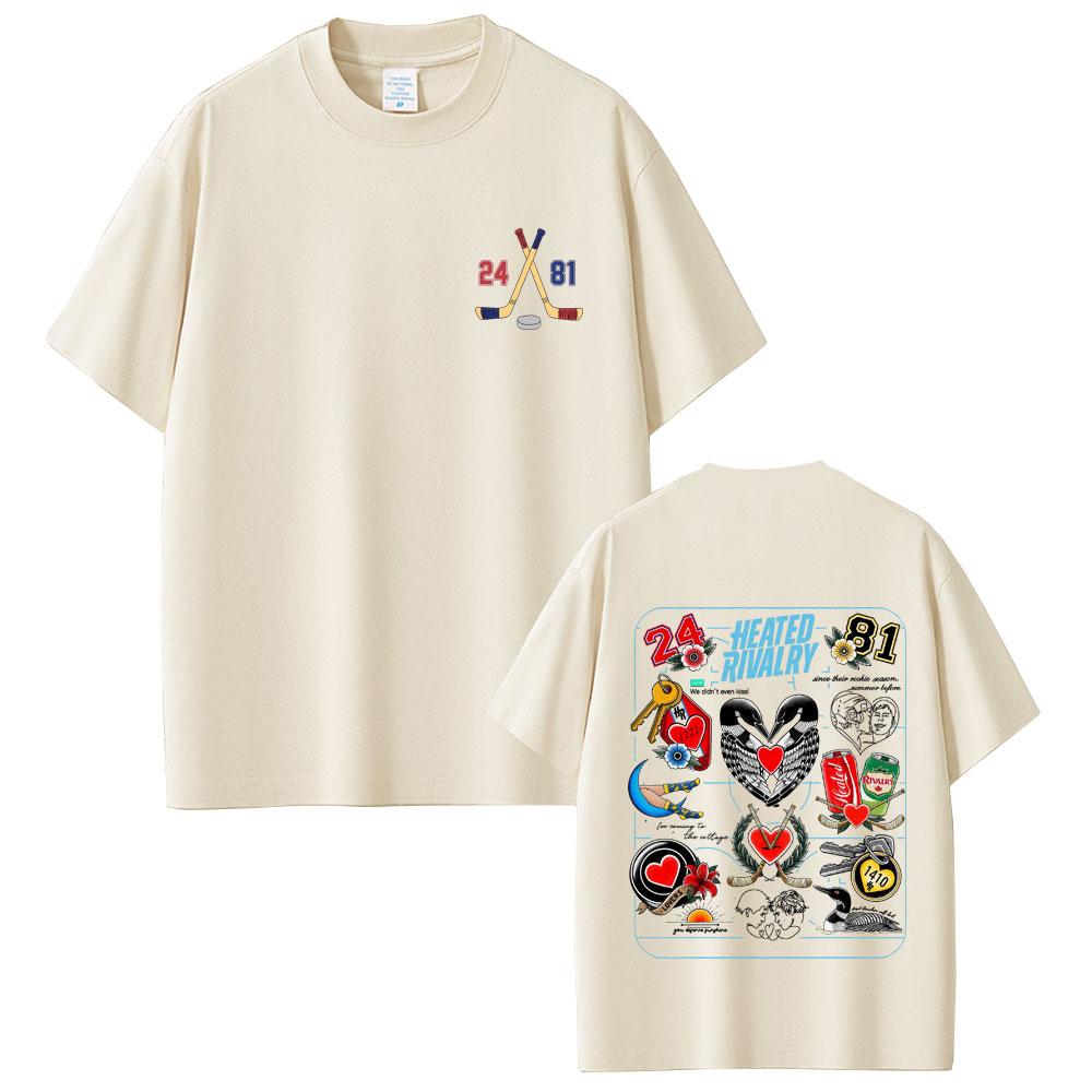 Heated Rivalry Shane Hollander Ilya Rozanov Hollanov Tshirt Men Women Fashion Streetwear Male Vintage Soft pure Cotton Tops