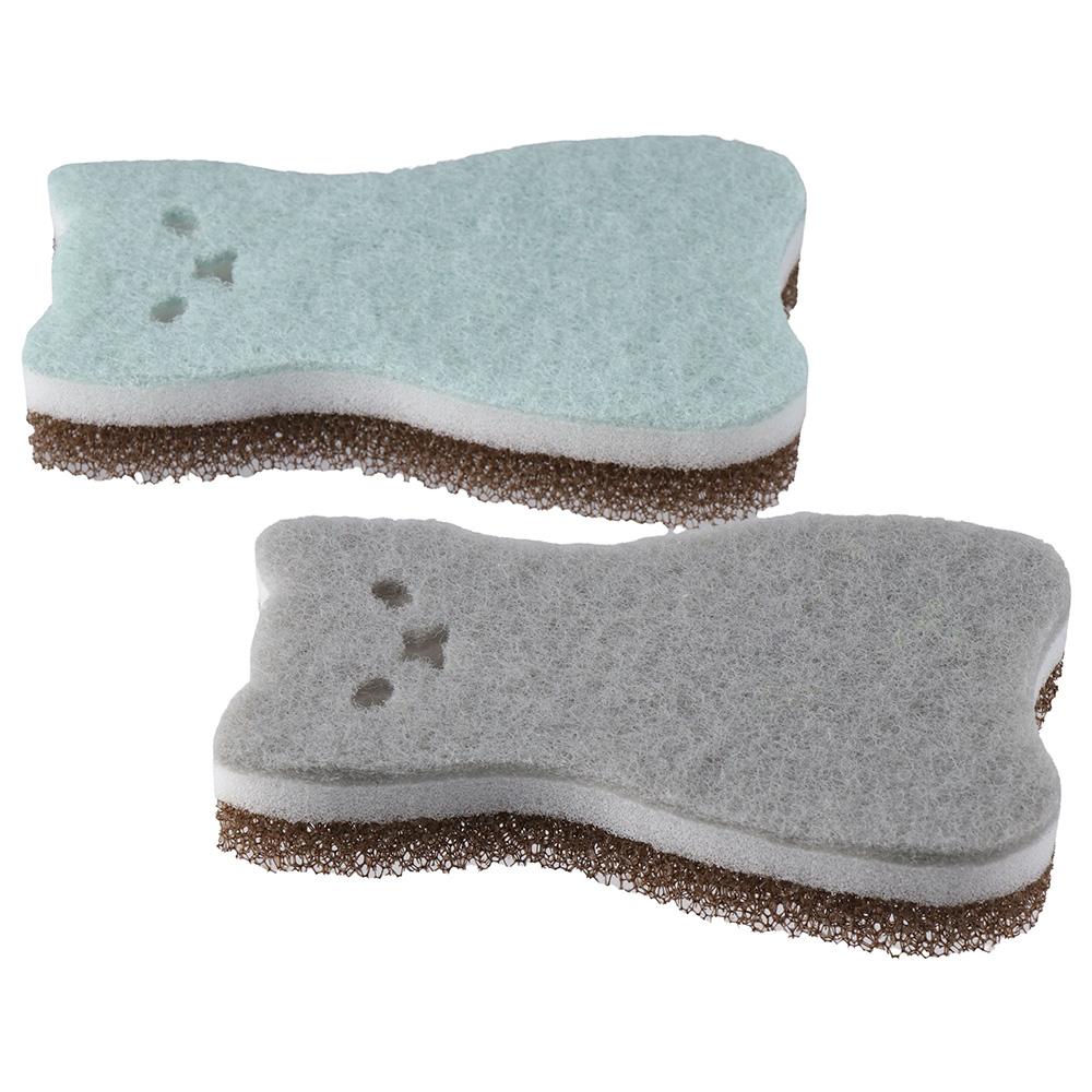 4 шт. многофункциональные кухонные губки-скрабы, 3-слойная губка для мытья посуды, губка для мытья посуды, скруббер для посуды