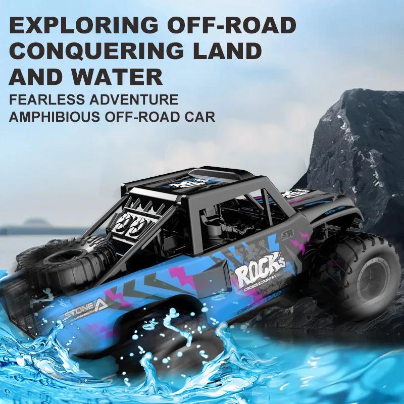 Remote Control CarQ191 Amphibious Waterproof Multi Terrain RC Off-road Climbing Vehicle Boy Toys For Kids Boys Christmas Gift