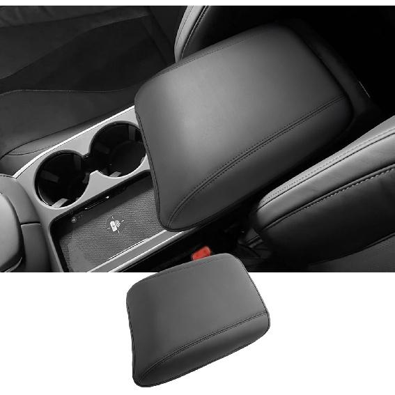 2024 2025 2026 Накладка на центральную консоль Sorento для Kia Sorento (LX/S/EX/SX/SX Prestige/X-Pro SX Prestige),Водонепроницаемая и удобная кожаная накладка на подлокотник