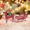 Украшения на санях с лосем Рождественские олени Новинка Фигурка Поделки для дома