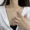 All-body High-end Round Brand Letter Necklace for Women Choker Niche OT Clavicle Chain Necklace