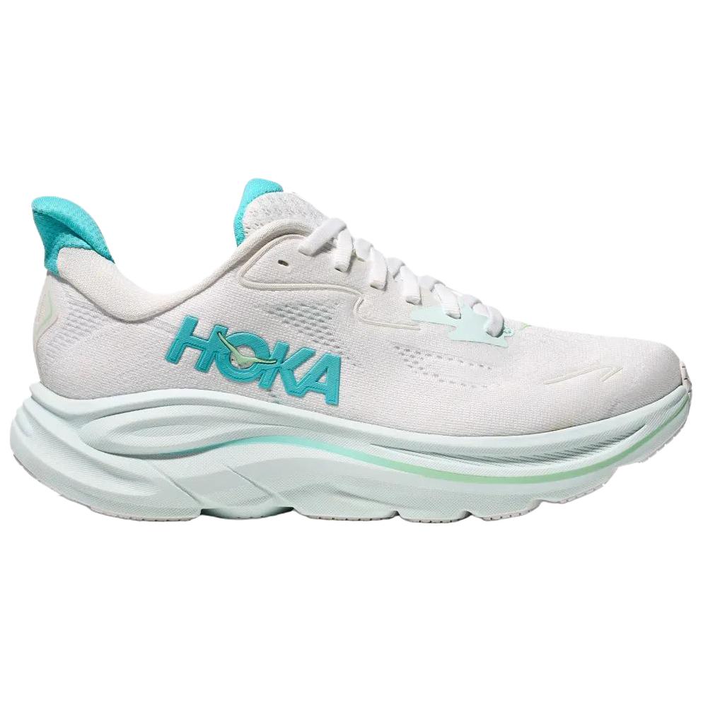 HOKA Clifton 10 Белые Небесно-голубые Женские Кроссовки 1162031-WTCL