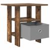 Nightstand 2 pcs Smoked Oak 41 x 40 x 45 cm