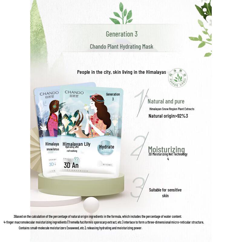 Chando Himalayan Lily & Snow Lotus Hydrating Sheet Mask Set