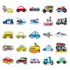 10/25/50 шт. Транспортные наклейки Мультяшные машины Самолеты для подарка Комната Обучение Настенные наклейки Путешествия Багаж телефон шлем