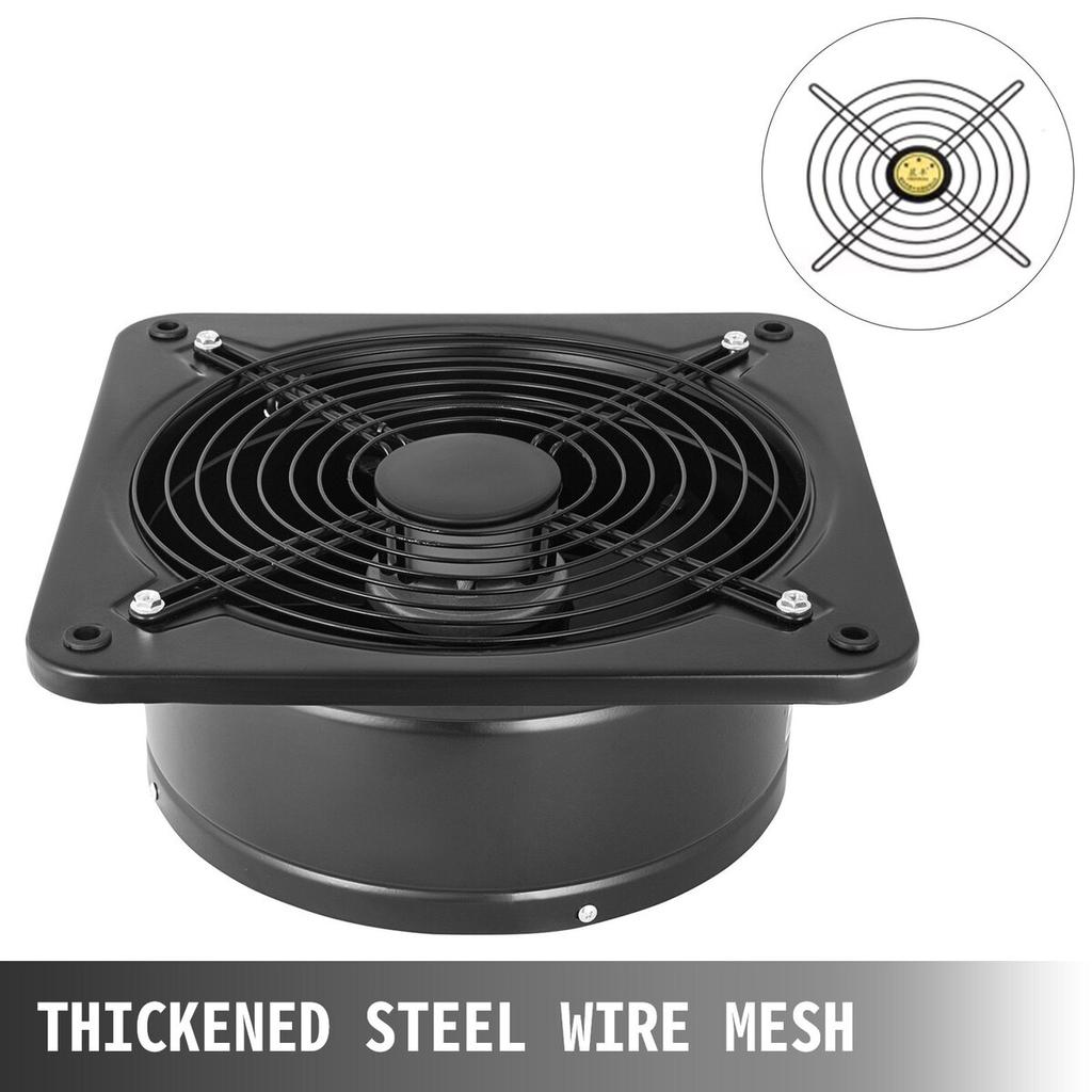 12 Inch Industrial Ventilation Extractor Metal Axial Exhaust 300MM Air Puller Fan (300MM/12 Inch)